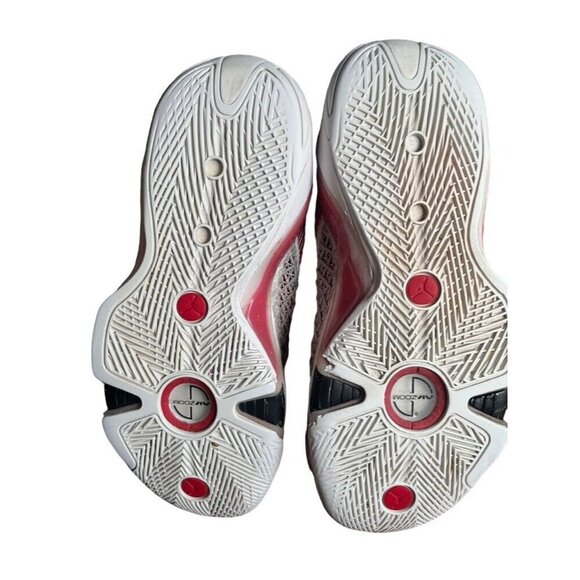 Nike Sneakers 5Y Red Air Jordan Lace Up Hi Top Athletic Basketball Sporty Active - Picture 15 of 16